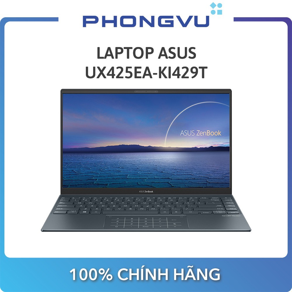 Laptop Asus UX425EA-KI429T (Intel Core i5-1135G7/8GB/512GB SSD) (Xám) - Bảo hành 24 tháng