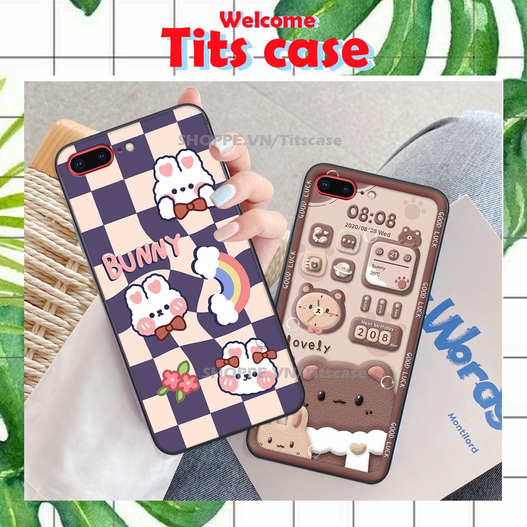 Ốp lưng ip 7 PLUS / 8 PLUS in hình GẤU K@WS- BE@R COOL-CỰC XINH-RẺ-BỂN -ĐẸP