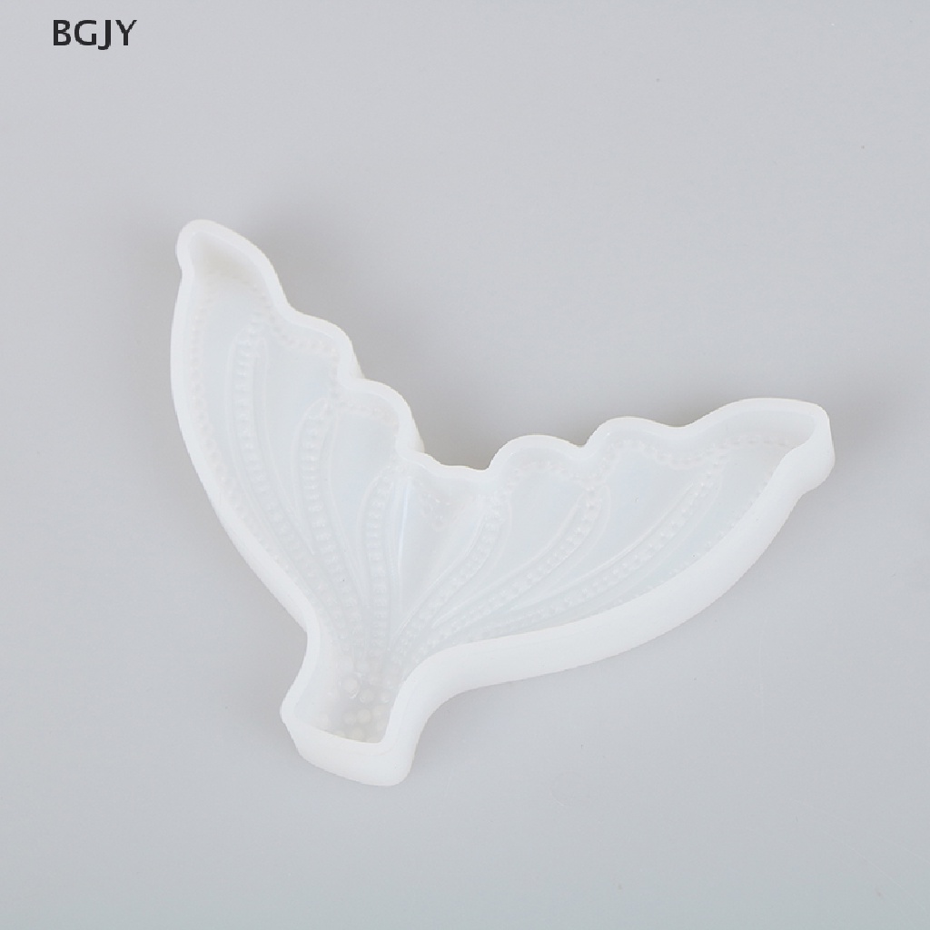 BGJY Fairy Mermaid Tail Scale Silicone Fondant Mould Beach Animal Cake Icing Mold NEW