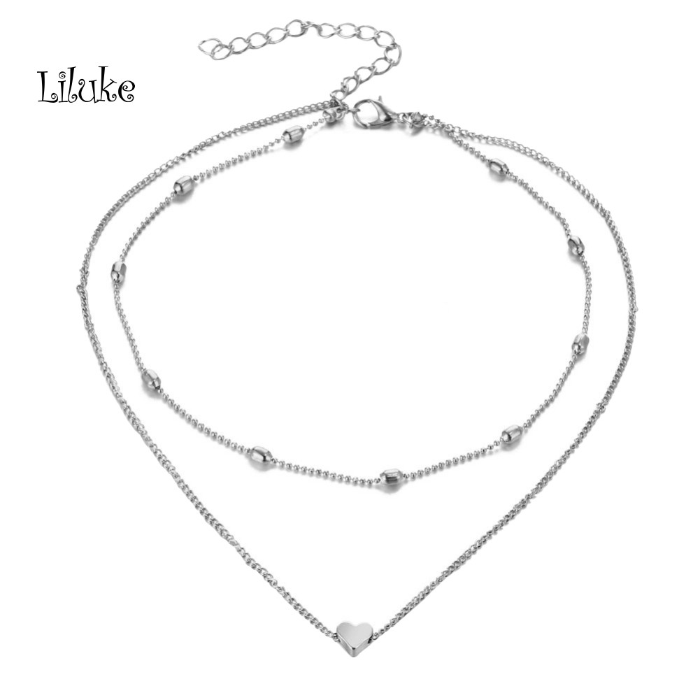 Vòng Cổ Choker Nhiều Lớp Thời Trang Xinh Xắn Cho Nữ