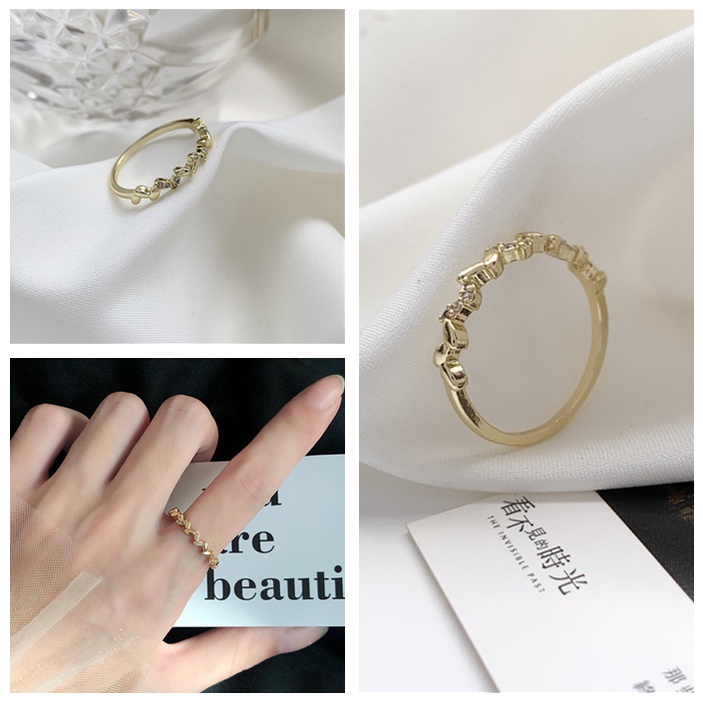 Nhẫn Hình Chiếc Lá Thời Trang Cho Nữ