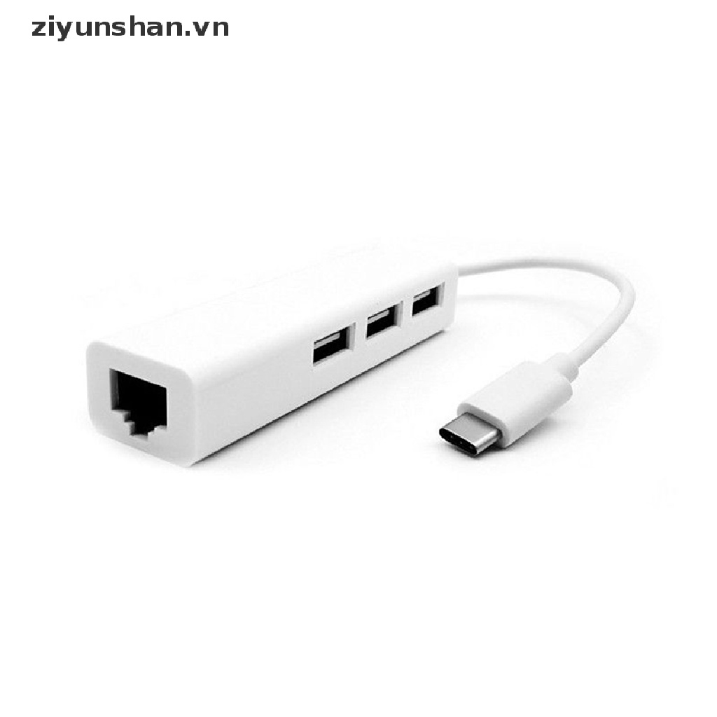Bộ Chuyển Đổi Mạng Lan RJ45 Type C USB-C 3.1 Sang USB 3.0 Cho Macbook US