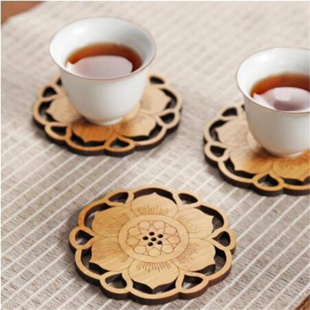 Đế Lót Ly Dày 5mm Hình Hoa Sen Độc Đáo