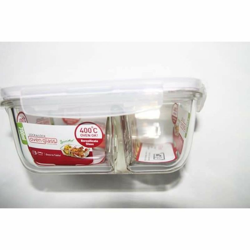 Hộp thủy tinh 2 ngăn Lock & Lock  LLG429D 700ml