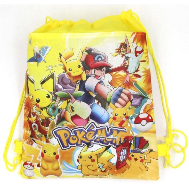 Ba Lô Nhỏ Bằng Vải Hình Pikachu Dễ Thương Trang Trí Tiệc Giáng Sinh / Sinh Nhật Cho Bé
