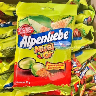 Kẹo Alpenliebe Hương Xoài Nhân Muối Ớt viên Gói 87g ~ 30 viên