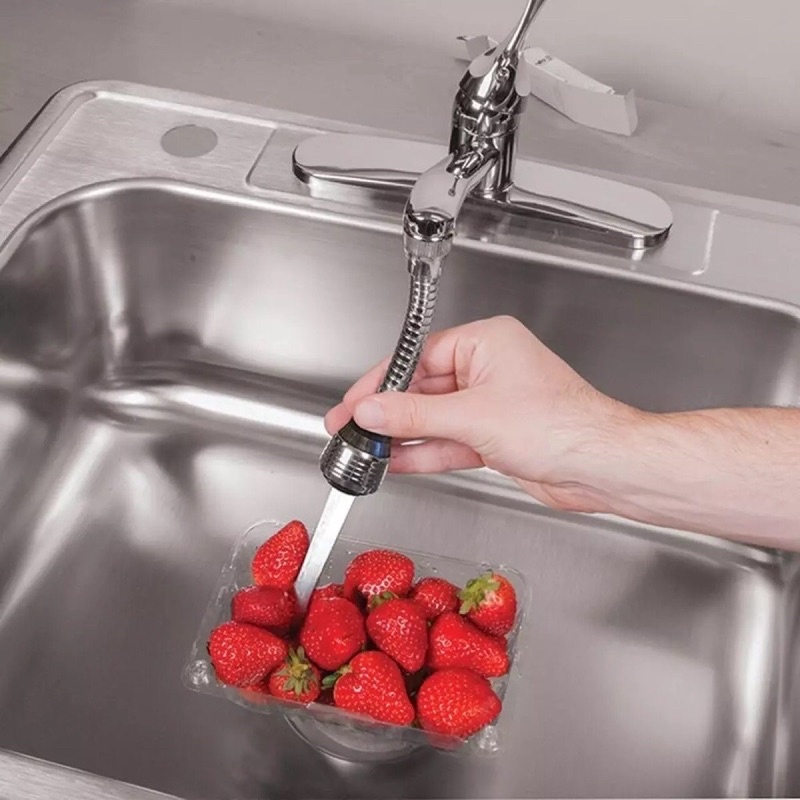 Đầu nối vòi nước chậu rửa chén bát tăng áp xoay 360 độ