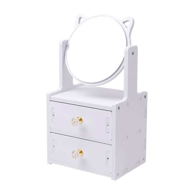 kệ Mỹ phẩm kèm gương tài mèo