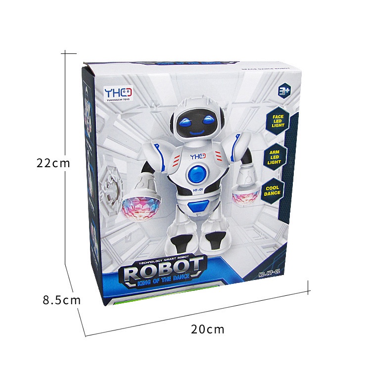 Đồ Chơi Trẻ Em Robot Biết Phát Sáng Và Nhảy Múa Theo Nhạc Cao Cấp