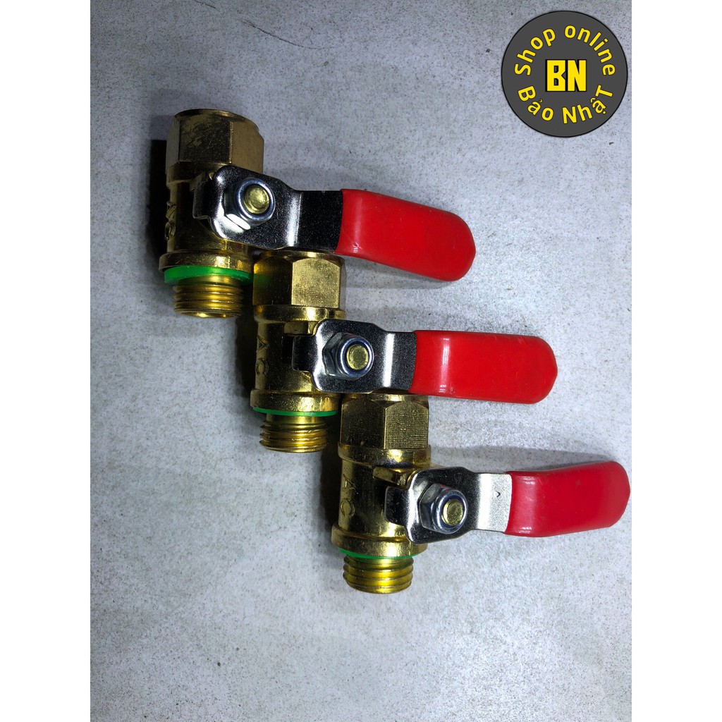 Van gạt đồng TAIWAN tốt dành cho máy xịt rửa cao áp-ren 13mm 1 đầu ren trong,1 dầu ren ngoài -SHINSTORE