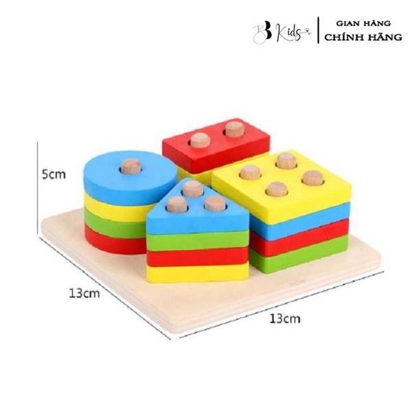 Set 6 Đồ Chơi Gỗ BB Kids Phát Triển Tư Duy Cho Bé