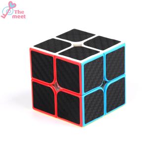 2×2 Kids Smooth Rotating Carbon Fiber Magic Cube Puzzle Toy Stress Reliever