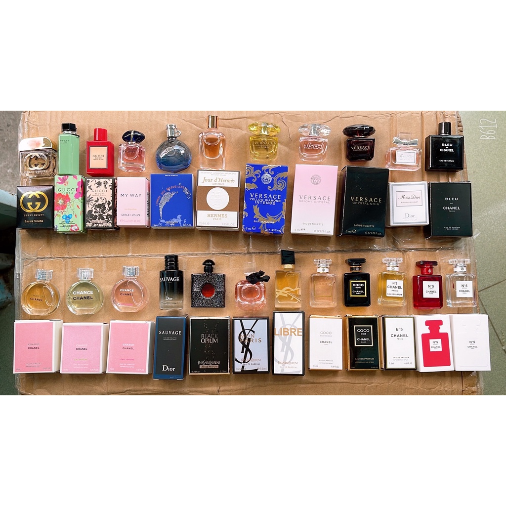 Nước hoa Mini hàng xịn đủ mùi - Bao thơm - 5ml - 7.5ml