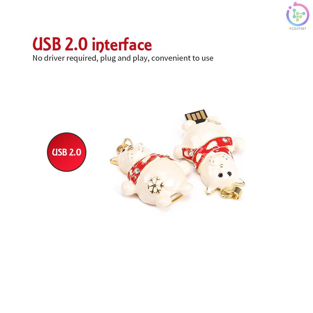 Usb 2.0 128gb Hình Gấu Tuyết Dễ Thương