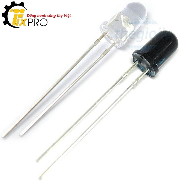 LED thu phát hồng ngoại 5mm 940nm.