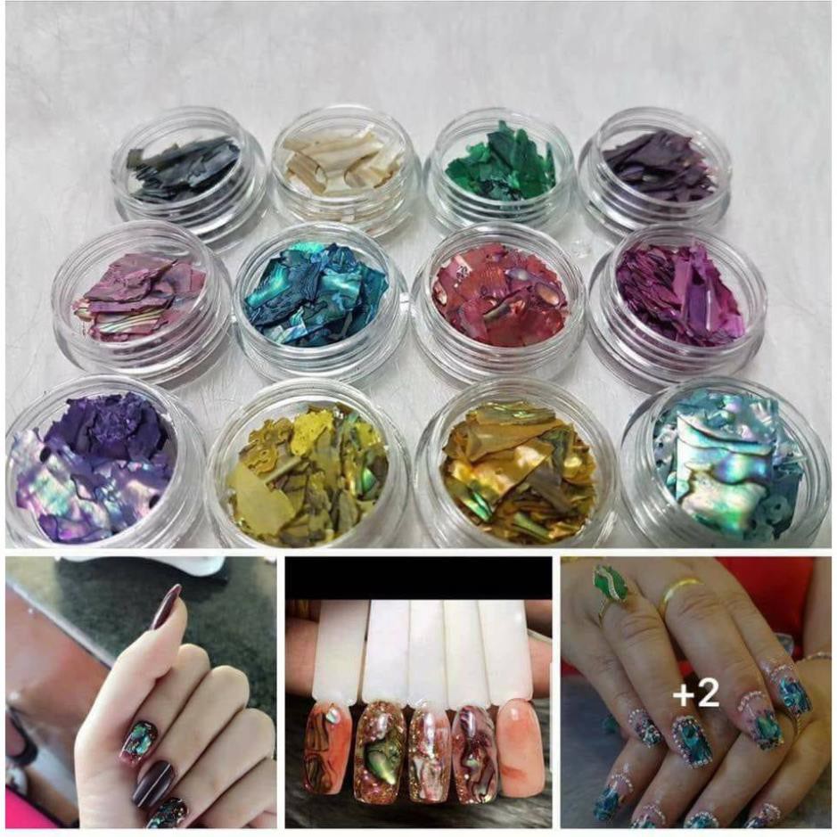 Xà cừ nail , xà cừ vân đá đính móng