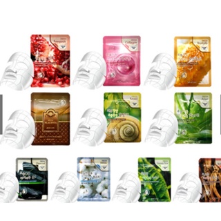 Mặt Nạ dưỡng trắng da dưỡng ẩm chiết xuất từ thiên nhiên 3W CLINIC. mặt nạ giấy  Hàn Quốc 23ml