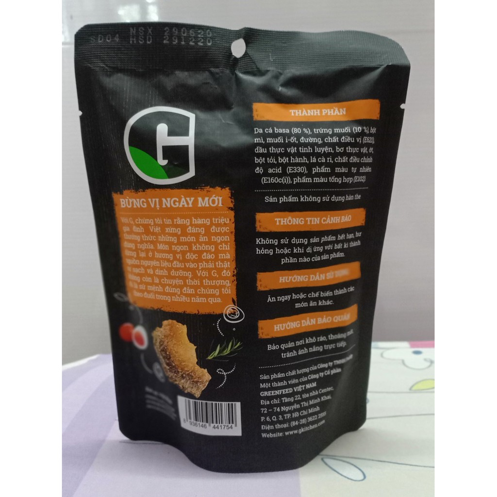 DA CÁ SẤY GIÒN - VỊ TRỨNG MUỐI G Kitchen - GÓI 25G