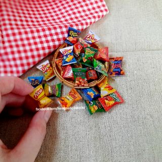 (LƯU Ý MÔ TẢ) Đồ chơi miniature 1:12_ Bịch bánh snack