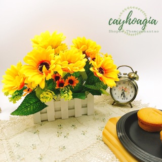Hoa Giả - Hàng Rào Gỗ Cắm Hoa sẵn