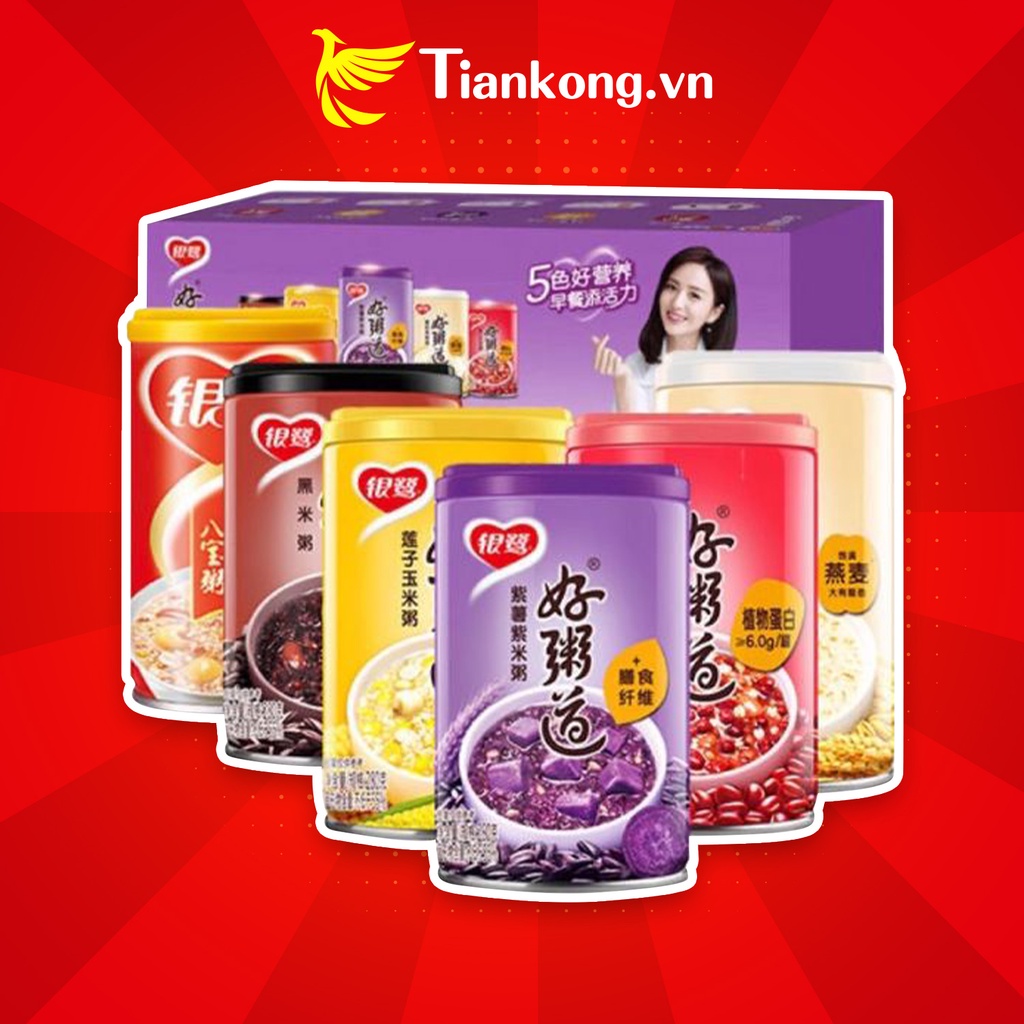 Cháo ăn liền Bát Bảo Yinlu Good bổ sung sức khoẻ, đồ ăn nội địa Trung - TIANKONG