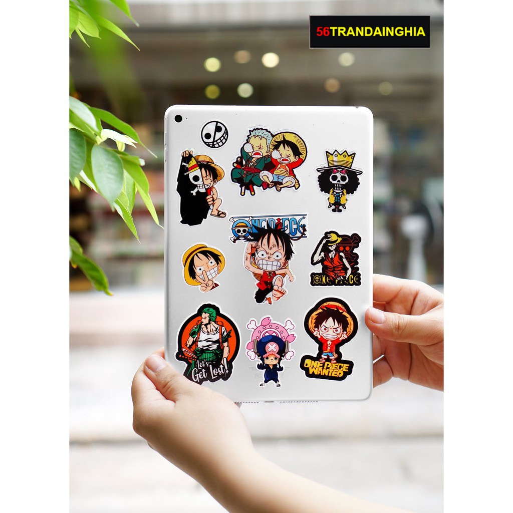 Sticker Đảo Hải Tặc One Piece | Sticker Dán Xe máy, mũ bảo hiểm, trang trí laptop vali- Chống Thấm Nước, Chống Bay Màu