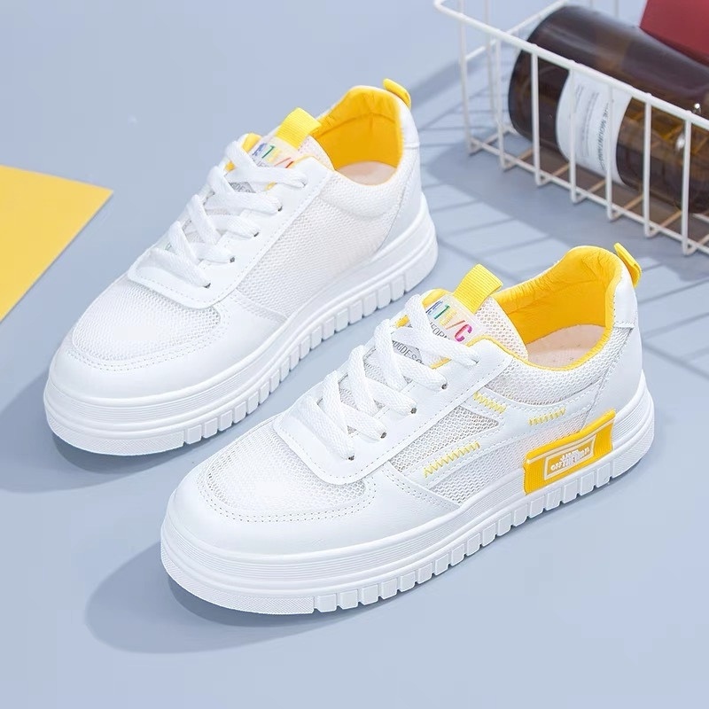 Giày thể thao nữ, giày nữ sneaker Đế Cao Da Mềm Kiểu Dáng Hàn Quốc DVT 1017707