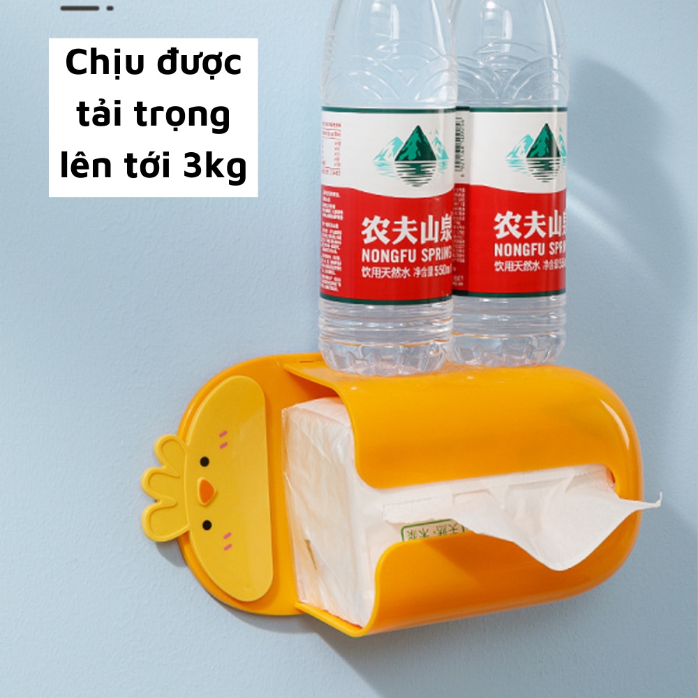 Hộp đựng giấy ăn giấy vệ sinh hình thú ngộ nghĩnh dán tường hộp giấy đa năng nhà tắm nhà bếp