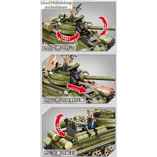 Lắp ráp xếp hình Xe tank 101038