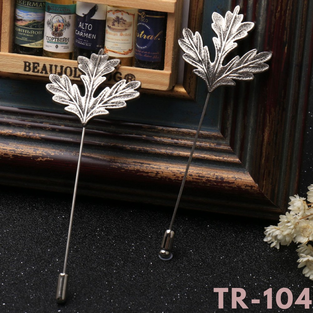 Trâm ghim cài áo Vest Nam hình chiếc lá Lapel Pin thời trang TR-104 {Phụ Kiện Áo ...