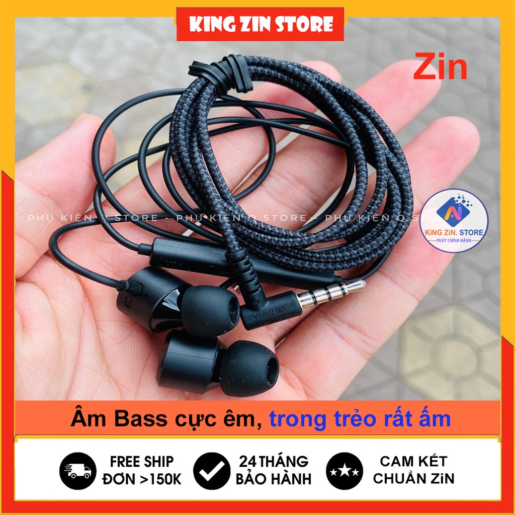 Tai nghe LG V40, V50 ThinQ Chính Hãng, Quadbeat 4 (Jack chữ L), Bass ấm cực phê - Tặng kèm dây quấn bảo vệ