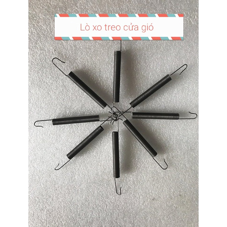 Lò xo móc cửa gió loại thép đen