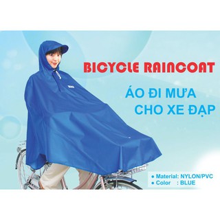 Áo mưa đi xe đạp cho 1 người, Bicycle raincoat, GIÁ SỈ, Vải dù bền bỉ không thấm nước