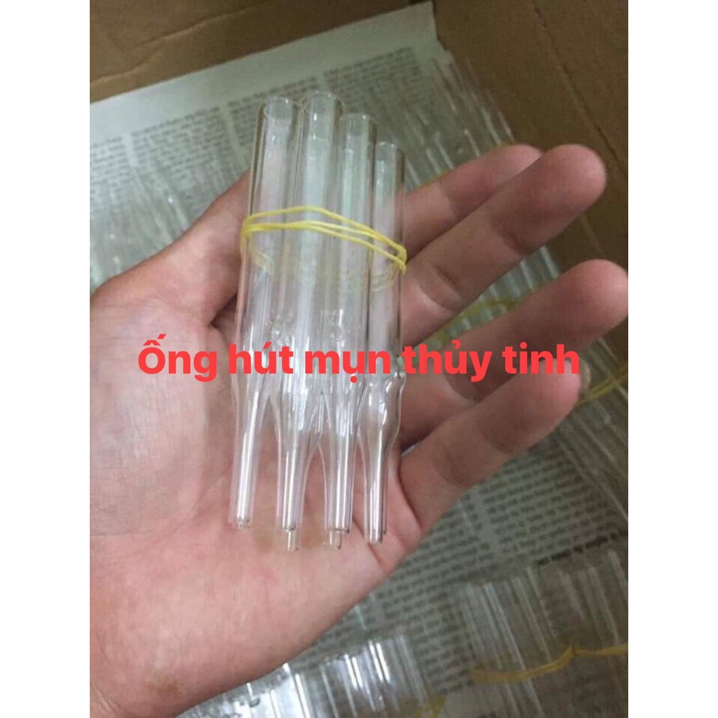 Combo 10 Ống Hút Mụn Thuỷ Tinh