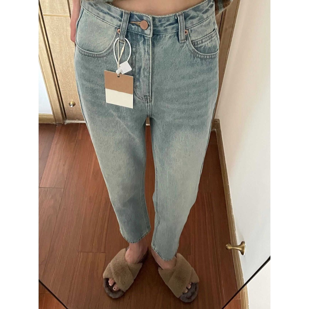 Quần jeans Dài Lưng Cao Thời Trang Dành Cho Nữ