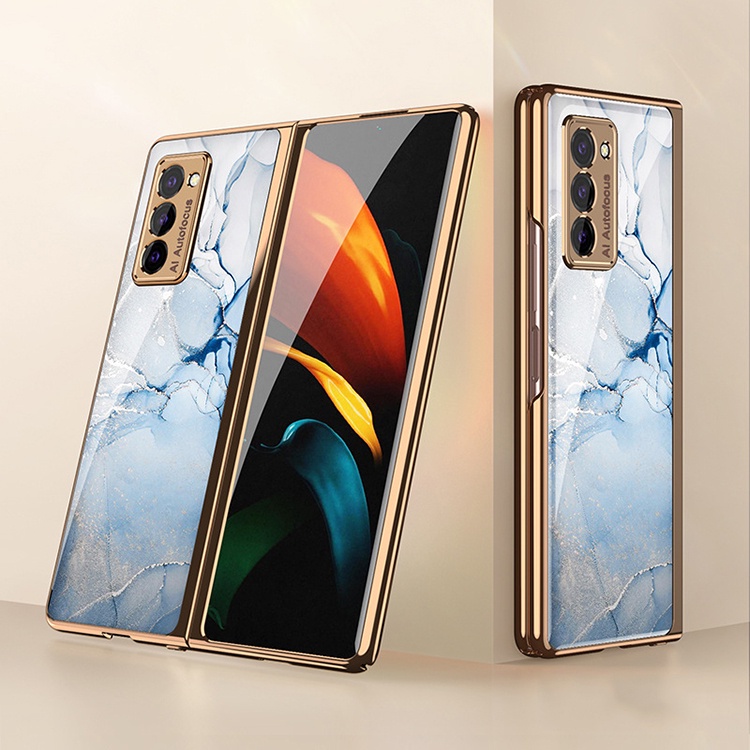 Ốp Điện Thoại Mặt Kính Chống Sốc Cho Samsung Galaxy Z Fold 3 5g