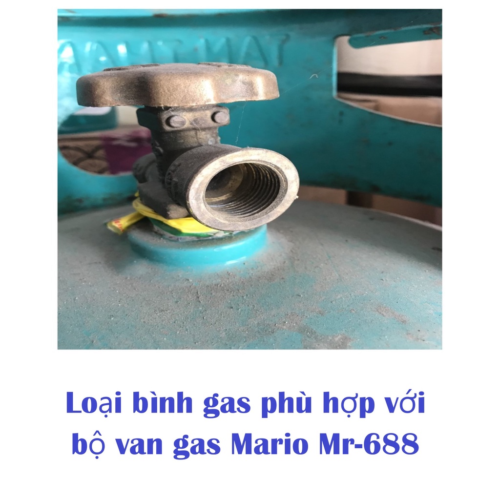 Van điều áp gas ngắt tự động MARIO và Dây gas HÀN QUỐC lõi thép 3 lớp chống chuột