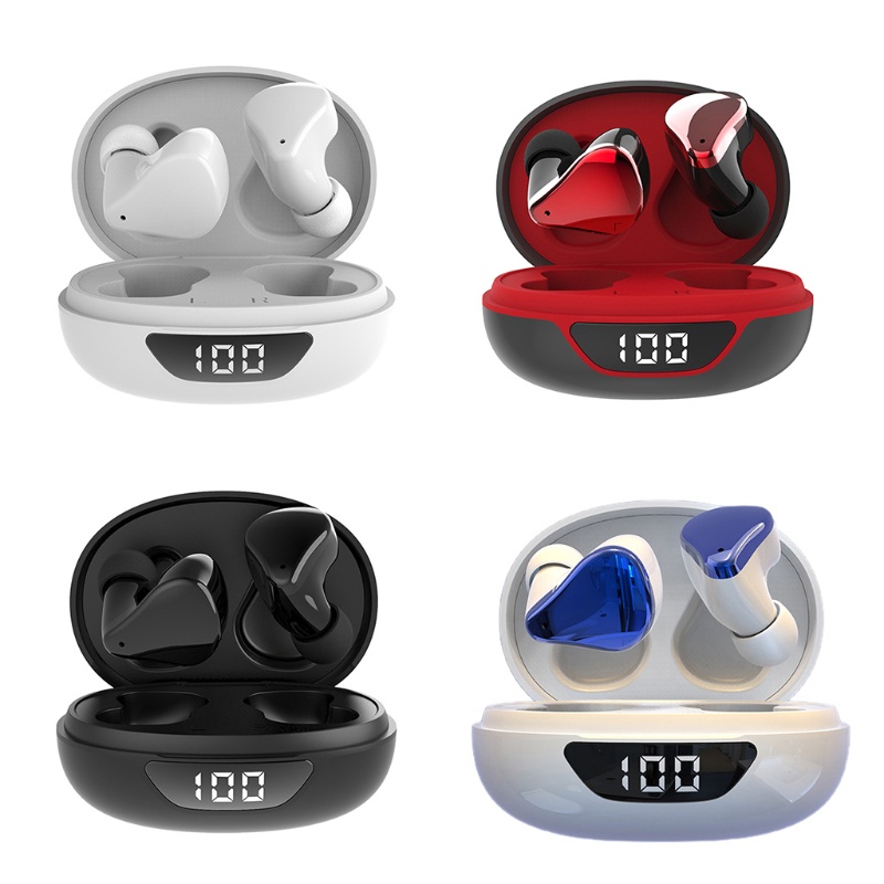 Tai Nghe zzz Bluetooth Không Dây IPX 6 Hai Kênh Có Đèn LED Thông Minh