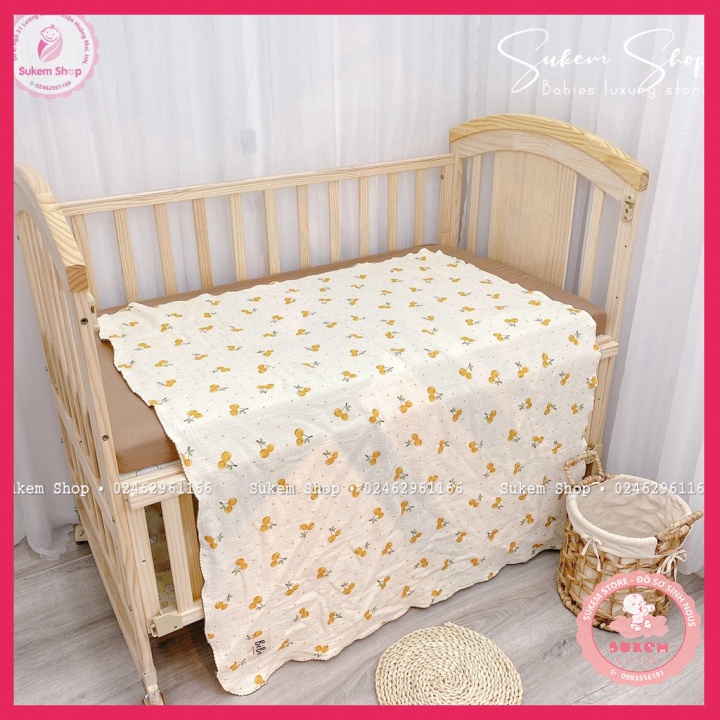 Chăn Xô Cho Bé/ Chăn Xô BéBé 2 Lớp Xô Muslin Mỏng Nhẹ Thoáng Cho Bé