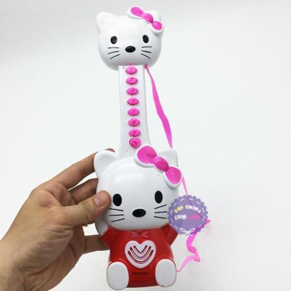 Đồ chơi đàn guitar Mèo Kitty dùng pin có nhạc tiếng Việt