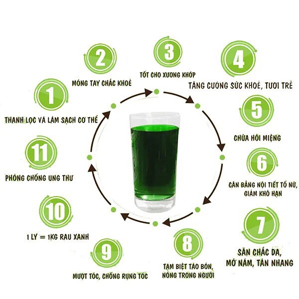 (Chính Hãng) Diệp Lục Colagen Green Powder (Tặng Bình Thủy Tinh 300ml) Làm Đẹp Da, Tăng Cường Nội Tiết Tố,Giarm Khô Hạn | BigBuy360 - bigbuy360.vn