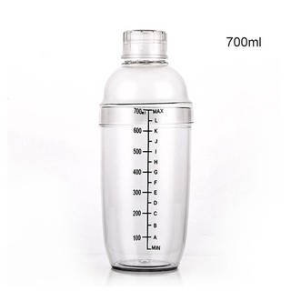 Bình Lắc Shaker Nhựa Pha Chế 350Ml, 530Ml, 700Ml, 1000ML (Đã Bao Gồm Nắp)