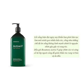 DẦU GỘI GIẢM RỤNG TÓC AROMATICA ROSEMARY ACTIVE