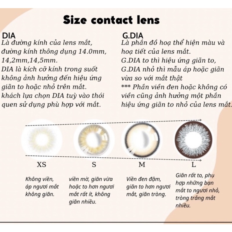 Lens xám không độ size vừa 14,5mm hot hit (album 2)