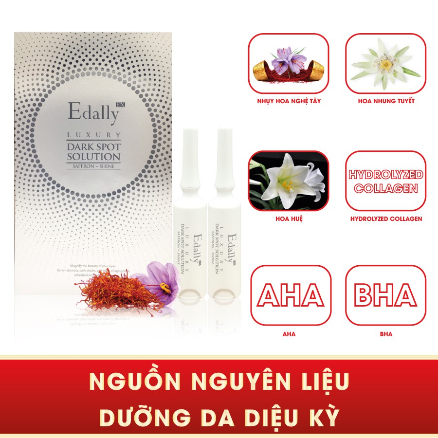 Tinh chất nám chuyên sâu Edally EX Luxury Dark Spot Solution Saffon - Shine