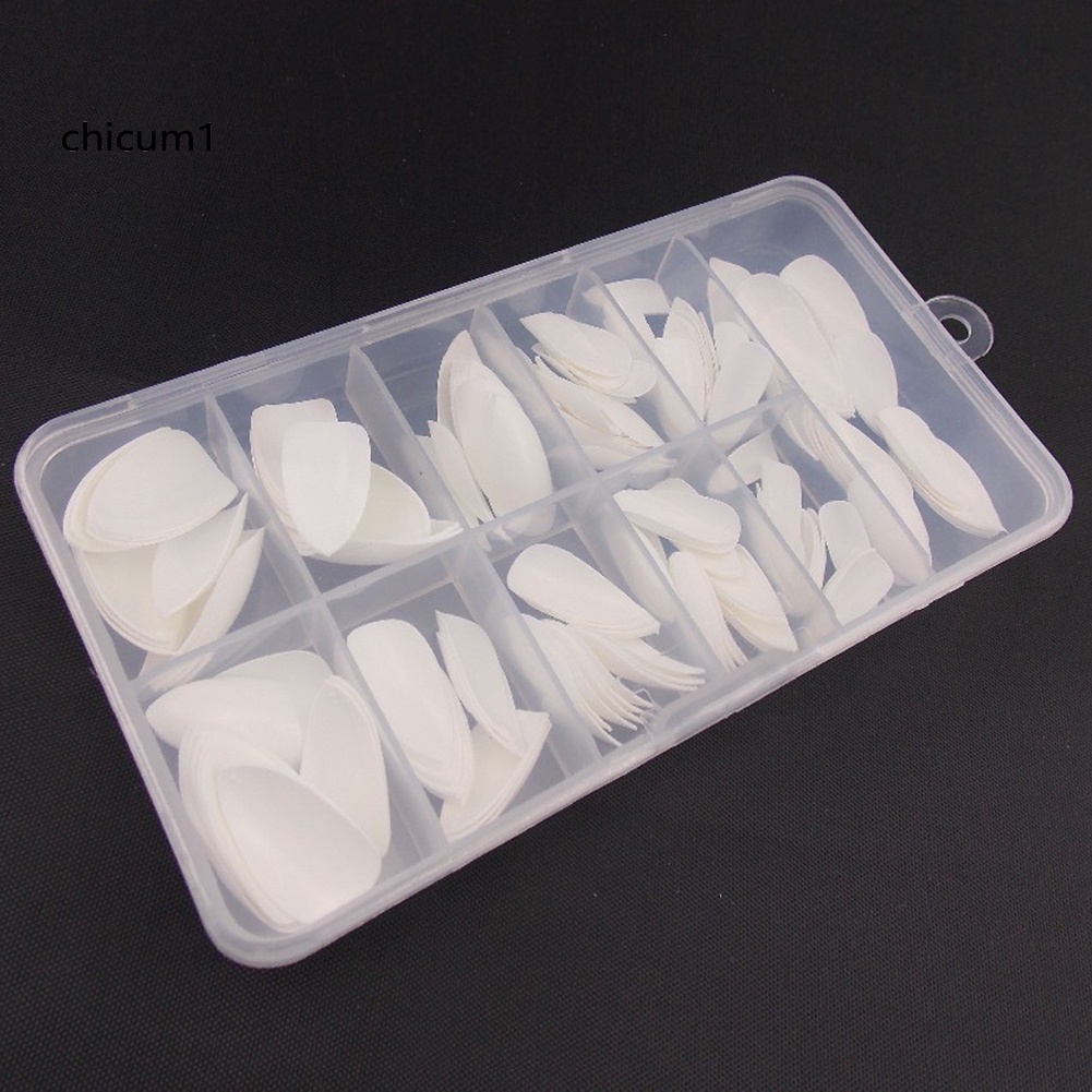 Bộ 100 Móng Tay Giả Nghệ Thuật Che Phủ Toàn Diện Hình Giọt Nước