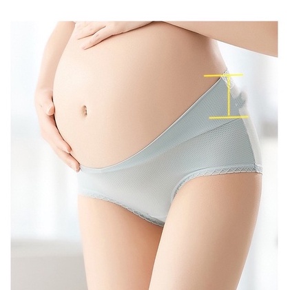 Quần Lót Bầu Cạp Chéo Thông Hơi Mềm Mát Co Dãn Thoải Mái Cho Mẹ Bầu Ql9090