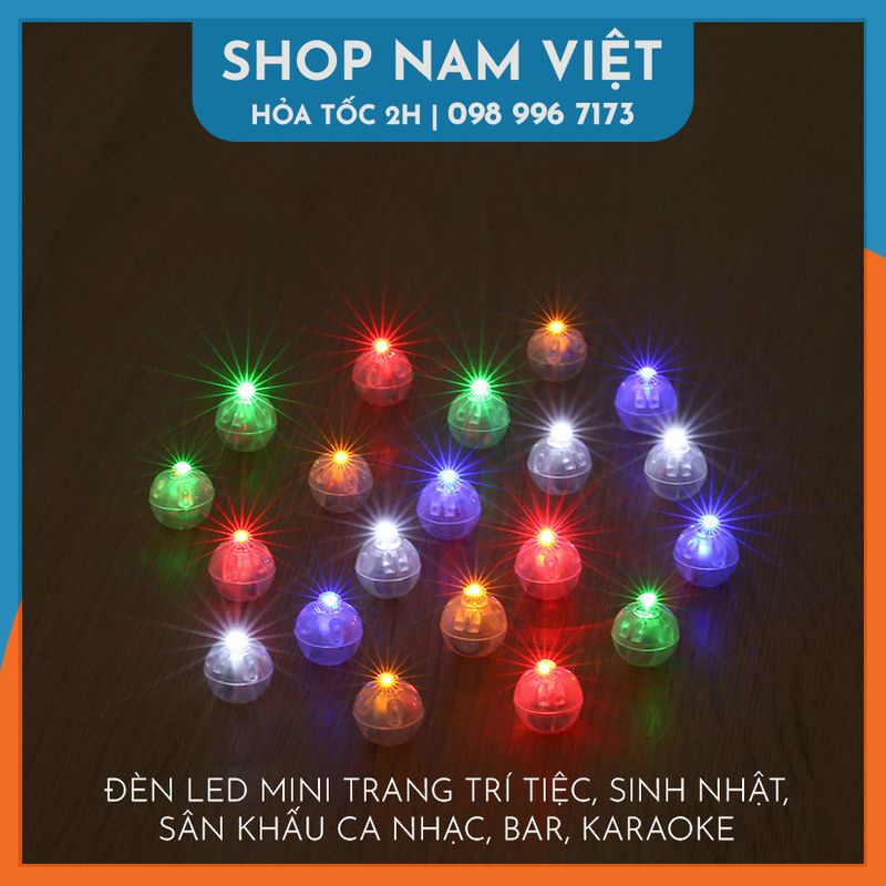 Đèn LED Bi Mini Trang Trí Bong Bóng, Đồ Chơi, Quà Tặng Sáng Tạo, Trang Trí Gốc Thông Noel
