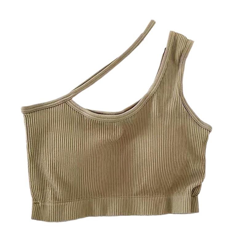 Brroa Áo Ống Crop Top Hai Dây Có Đệm Ngực Gợi Cảm Cho Nữ