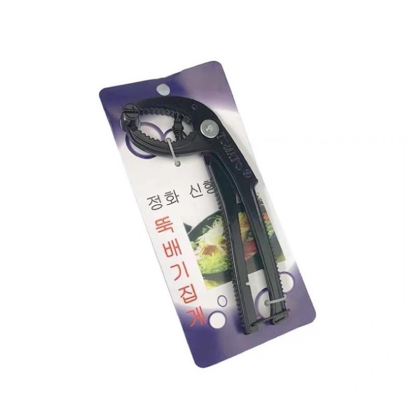 Kìm kẹp gắp chảo gang tô đá nóng- gắp kìm đen hàn quốc size to 20.5 cm